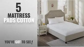 Top 10 Mattress Pads Cotton [2018]: Sleep Philosophy All Natural Cotton Filled Mattress Pad, Queen