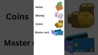 The wallet,money, coins, master card, bank nouns in english language @Englishiseasy35