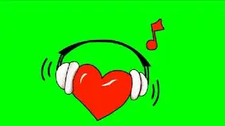 Love Shape Animation   Heart Green Screen