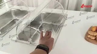 Food Cart with Led Light Box