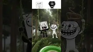 My Sprunki OC: DOODLEBOB & TROLLFACE &ndash; Tarzan Swing Turns Into Snake Horror! 🌳🐍😂