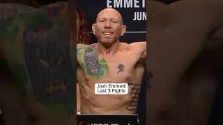 Josh Emmett Last 3 Fights! #ko #ufc #mma #ufconespn #joshemmett