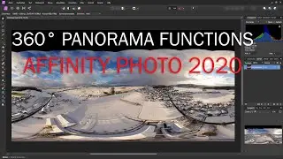 Affinity 2020 360&deg; Panorama editing, fix the zenith