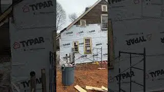 House Wrap is on! #shorts #renovation #diyprojects #1658 #colonialhome