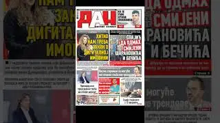 Pregled &scaron;tampe za nedelju, 26.januar #pregledstampe #naslovne #stampa #novine