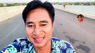 សកម្មភាពការងារពេលរសៀលលើស្ពានឆ្លងកាត់ទន្លេក្រចេះ
