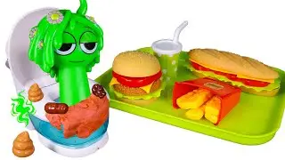 SPRUNKI Vineria Toy Satisfying with Unboxing Cute Eating & Toilet Playset ASMR 🎉 Funny Food Toys