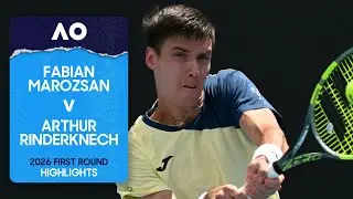 Fabian Marozsan v Arthur Rinderknech Highlights | Australian Open 2026 First Round