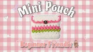 Mini Crochet Pouch Tutorial - Easy Scrap Yarn Project for Beginners | PART-1 | Mamuni Biswas