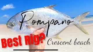 Surf Fishing POMPANO Crescent Beach Florida