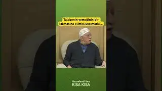 Talebenin yemeğinin bir lokmasına elimizi uzatmadık…
