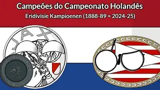 Campeões do Campeonato Holandês (1888-89 = 2024-25) Kampioen Eridivisie | Especial de 2 mil!