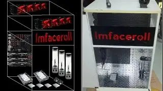 Custom Liquid cooled Z97 i7 4790k SLI 780ti gaming PC (Computer) modification within a cabinet