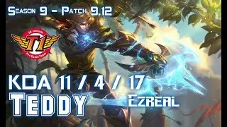 SKT T1 Teddy EZREAL vs SONA ADC - Patch 9.12 KR Ranked