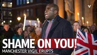 Shame-on you': David Lammy heckled at Manchester synagogue vigil