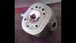 500W Pulse Laser Cleaning | Motorcycle Boxer Engine Cylinder Head | German Client Feedback