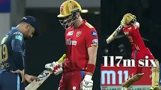 Rashid Khan Checking Liam Livingstone Bat When He Hit 117m🔥Monster Six Full Video