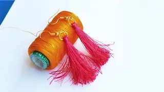 DIY | How to Make Silk Thread Ear Rings At Home By Srujana TV