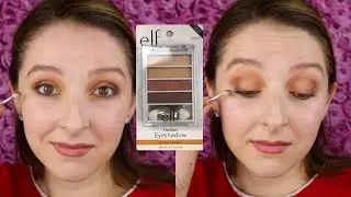 elf Flawless Eyeshadow in Golden Goddess Swatches, Tutorial & Review