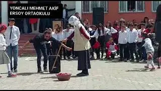 Bulanık Yoncalı Mehmet Akif Ersoy Ortaokulu 23 nisan gelin-kaynana atışma gösterisi