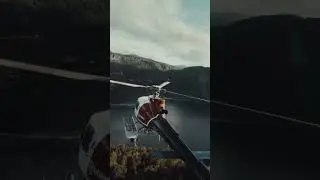 Полёт вертолёта, во всей своей красе                        #airbase#helicopter H-125#sky
