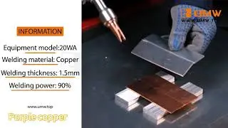 Air-cooled laser welding machine welds copper.