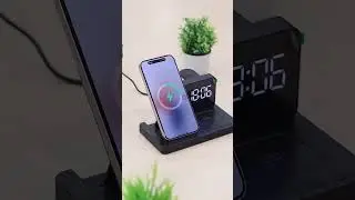 Portronics Bella: 3-in-1 Wireless Charger & Alarm Clock