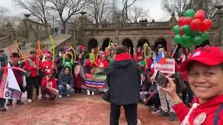 UniTeam BBM-Sarah East Coast Supporters Meet Up at Central Park, New York USA