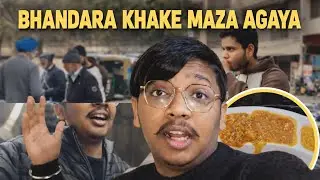 Aaj Kafi Time Baad Khaya Bhandara 😍| Free Langar Food Reaction | Full Maza Aagaya