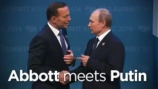 Tony Abbott meets Vladimir Putin at G20