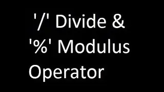 C Programming Tutorials: Divide & Modulus Operator Program in C (Hindi) by Saurabh Bhargava