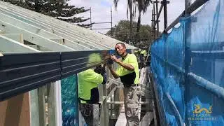 【Builder Mike】Day 15 installing window & colorbond roof Sydney new house construction Hampton Style