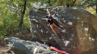 Terrordome (V3) - NYC Bouldering: Central Park (Worthless Boulder)