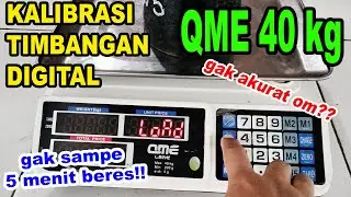QME Scale Calibration Tutorial 40kg Capacity / How to Calibrate Digital Scale
