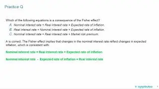 describe the Fisher effect;