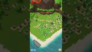 How to Destroy Dr. T's Volcano Island | Boom Beach | #shorts