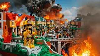 LEGO Wildfire Emergency &mdash; No Barrier Could Stop It #LEGOWildfire #legoemergency  #legostopmotion