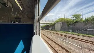 【4K60p】【爆音モータ音】キハ40 普通函館行 道南いさりび鉄道木古内駅発車後の窓開け車窓&bull;車内放送&bull;走行音　2025-08-21