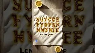 Lemon Juice Magic: Invisible Ink Experiment #LemonInkMagic, #ScienceSecrets