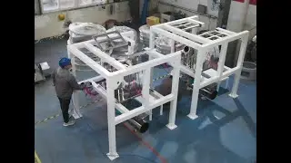 DZJX Ton bag unloading station. bulk bag unloading station,  machine test before delivery