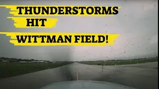 Airventure Thunderstorm Damages Planes on Boeing Plaza Wittman Field! TakingOff Report Dan Millican