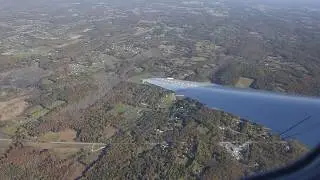 Embraer 145 landing at Newburgh NY