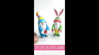DIY Cute 3D Easter Gnome | Paper Crafts | #shorts