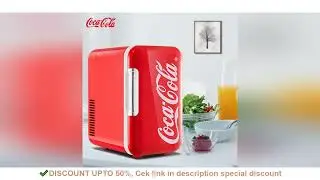 DEAL 6L Mini Refrigerator Coca-Cola Multifunction Cosmetic Dormitory Warmer Cooler Fridge for Home C