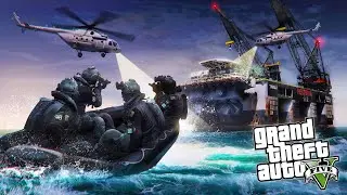 NAVY SEALS RAID AN OIL RIG in GTA 5 Online!