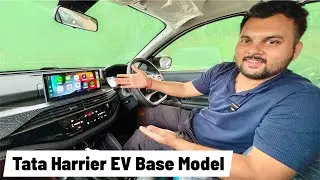 Tata Harrier EV Base Model🔥 | Dashboard & Infotainment Review | Premium Feel in Budget!