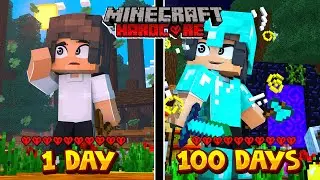 i Survived 100 Days in HARDCORE Minecraft. maybe..