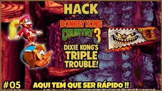 A ic&ocirc;nica fase da serra | HACK DKC3 - Dixie Kong's Triple Trouble! (EP05)