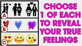 Personality love quiz ♡ Test to reveal your true feelings