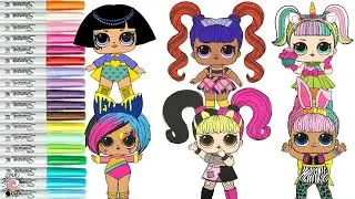 LOL Surprise Coloring Book Compilation Mash Up Edition Splatters Unicorn Metal Babe Oops Baby